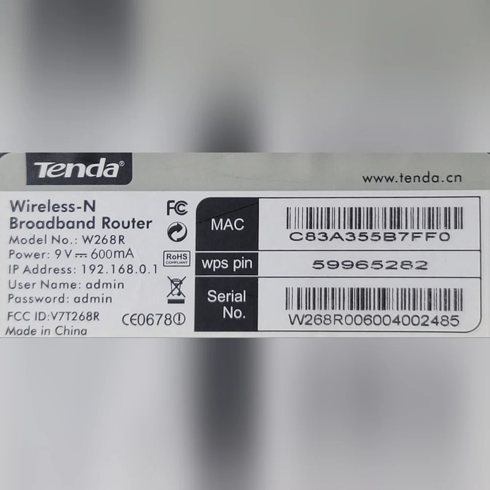 TENDA Wireless Router WHITE - Picture 3 of 6